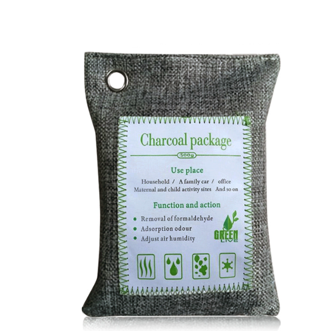 Wholesale Linen Bamboo Charcoal Bags for Car Deodorization and Formaldehyde Removal