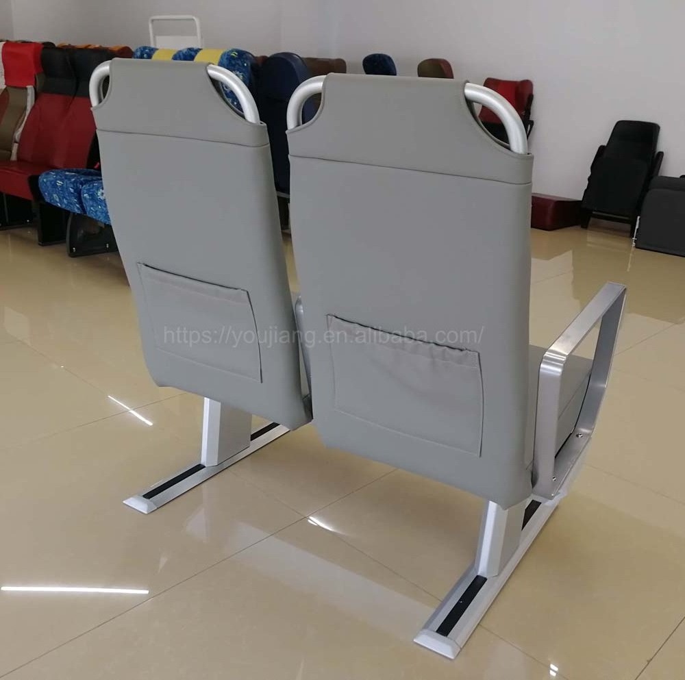 Aluminum boat marine seat with rails