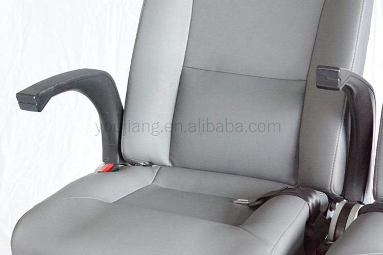 Luxury coach bus seat with USB charging