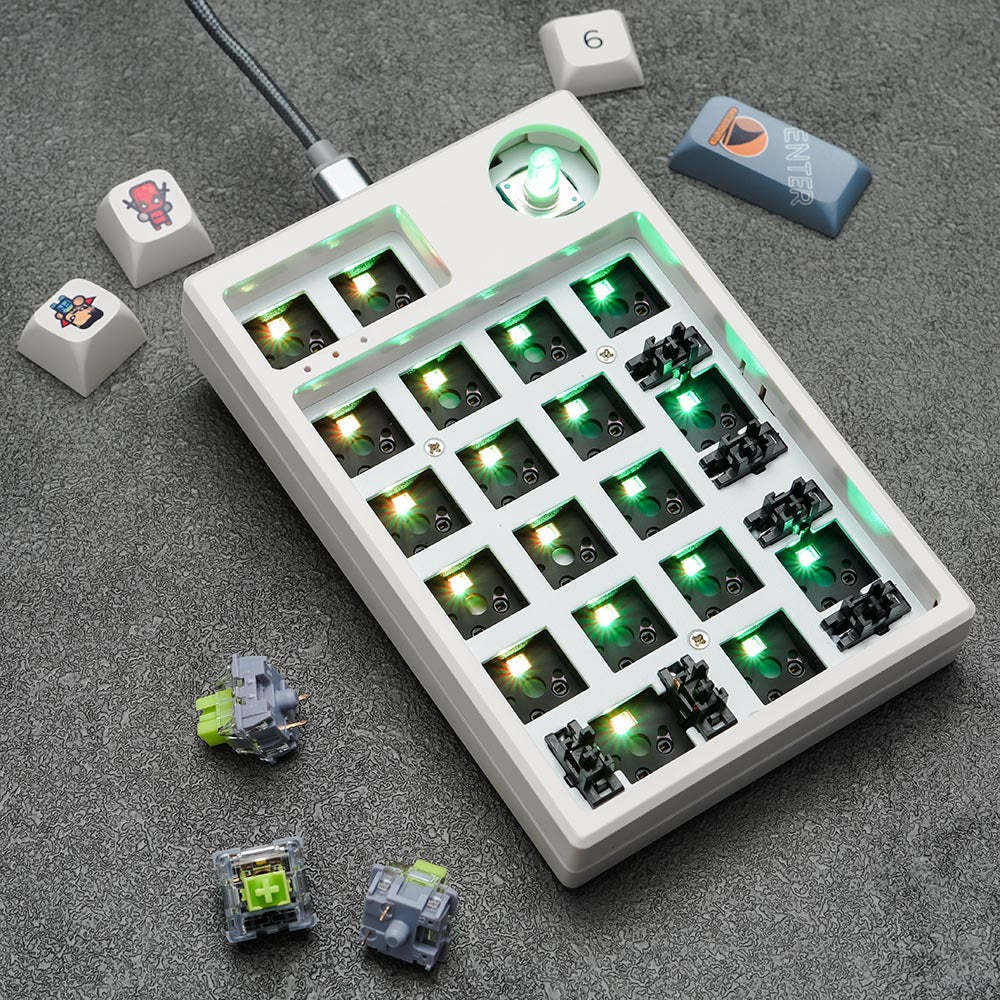 High level K3 pro Tri-mode hot-swap gaming Numpad 19 keys RGB mini digit keyboard supermarket use office TKL kb numeric keypad