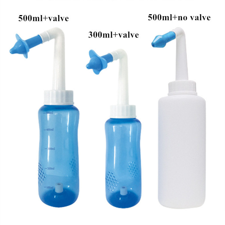 2023 High Quality Wholesale 500ML Nasal Wash Bottle Nose Cleaner Personal Care for Adult & Kid