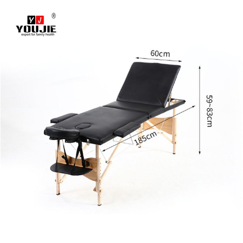 Home Premium Memory Foam Massage Table Foldable & Portable  Massage bed Massage Table Spa Bed with face hole