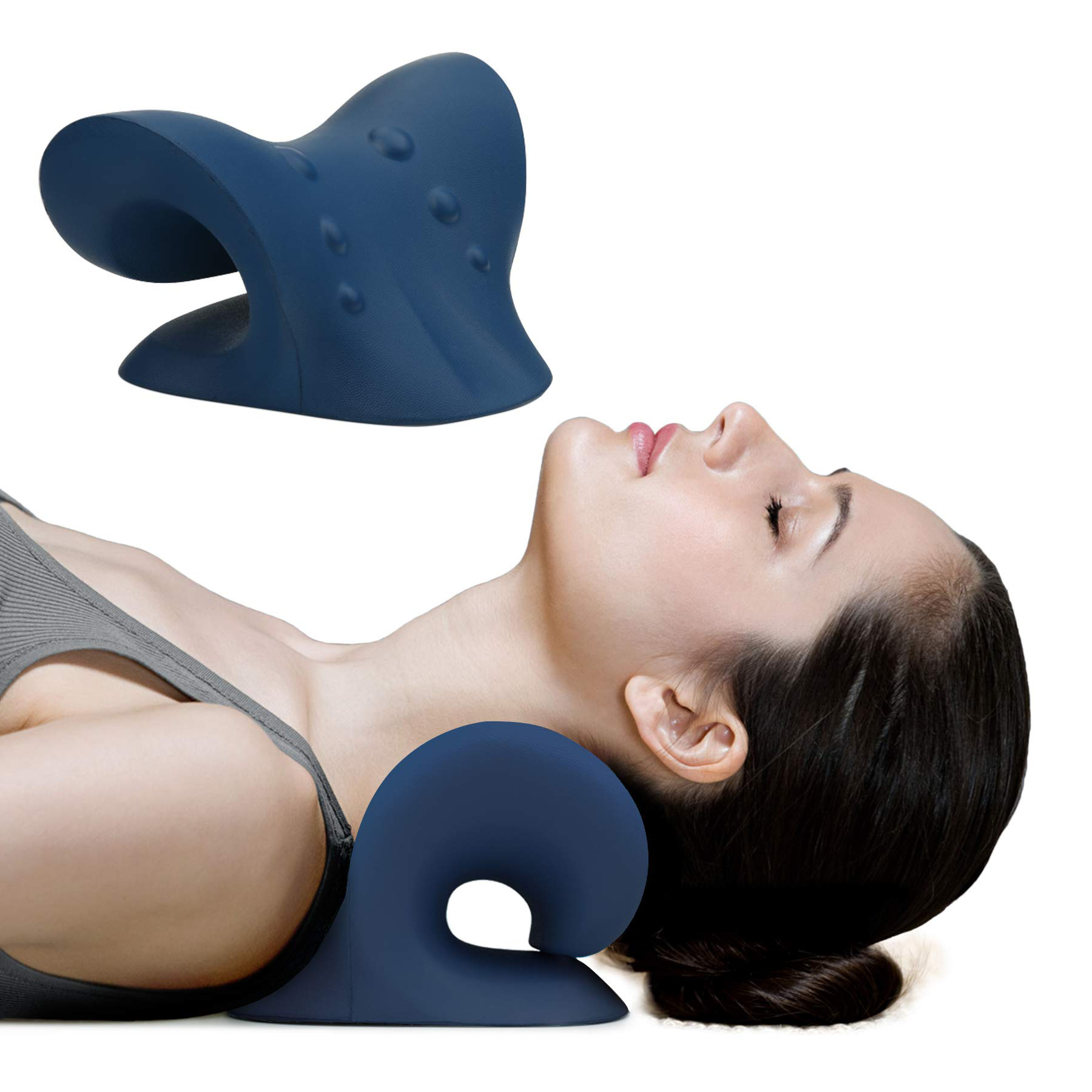 2023 Hot selling Neck Support Neck and Shoulder Relaxer Cervical Traction Device for Pain Relief and Cervical Spine