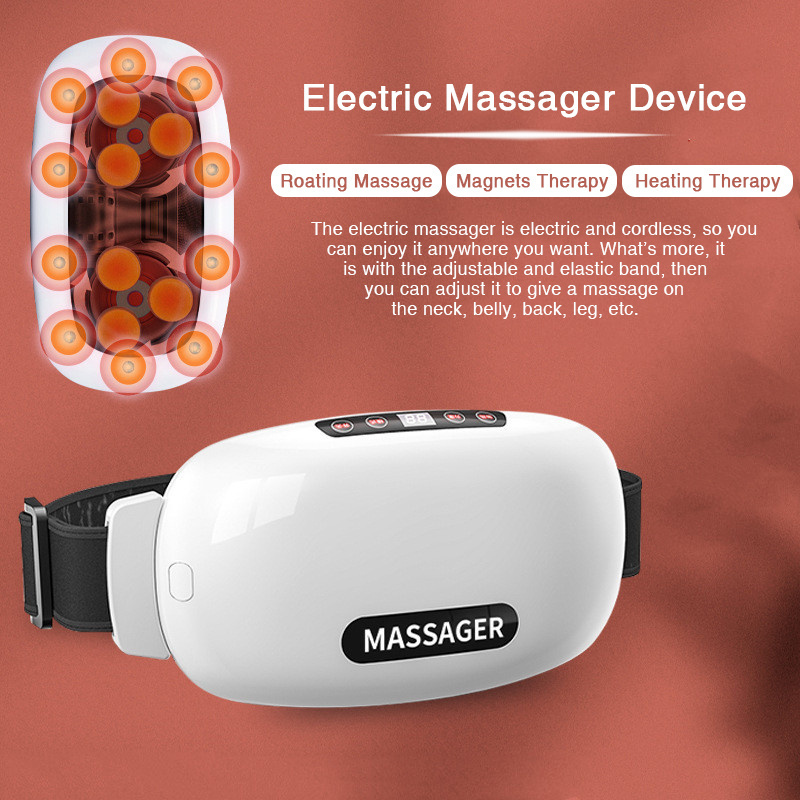 Logo Magnetic Electric Body Massage Slimming Belt Abdominal Stomach Neck Belly Massage Belt Machine