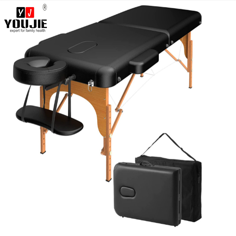 Home Premium Memory Foam Massage Table Foldable & Portable  Massage bed Massage Table Spa Bed with face hole