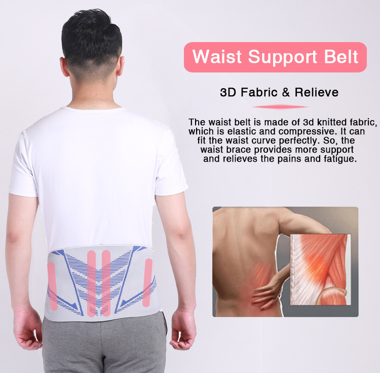 Pain Relief Elastic Waist Decompression Belt Lumbar Spine Retractor Back Support Brace Manufacturer