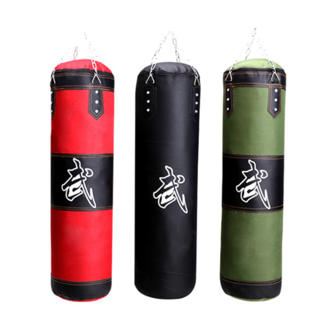 Heavy Boxing Bag Hanging Punching Bag for Man Women Kids Punching Bag with Gloves Special Chains and Hooks Empty Sandbag Indoor