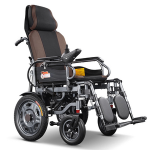 heavy duty weight Reclining  Electric wheelchair with high adjustable backrest