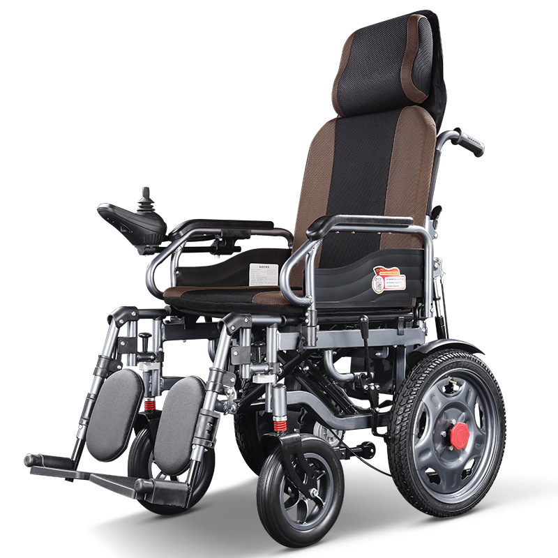 heavy duty weight Reclining  Electric wheelchair with high adjustable backrest