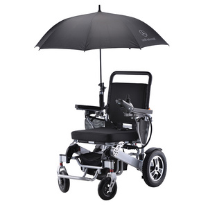 Medical Therapy Supplies Power 500W Automatic Motor Foldable Aluminum Lightweight Handicapped Electric Wheelchair with Umbrella