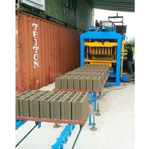 QTJ4-25 Semi Automatic Interlocking Brick Machine with Concrete Machinery Cement Brick for Hollow Paving Block Making Machine