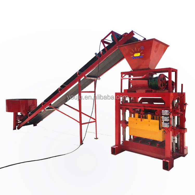 QTJ4-35 Profitable enterprise Small Scale Brick Cement Hollow Block Making Machine