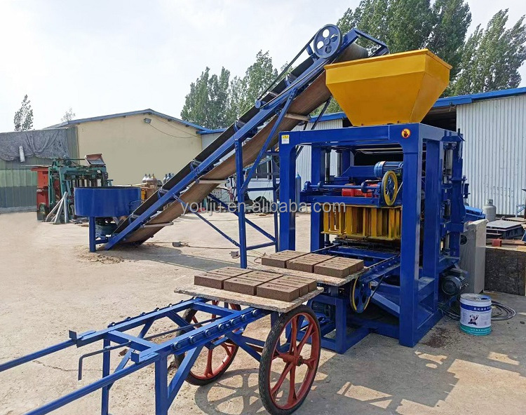 QTJ4-24 Concrete Block Molding Machine Block Making Machine Customized Turkey Products Paving Brick Making Machine South Africa