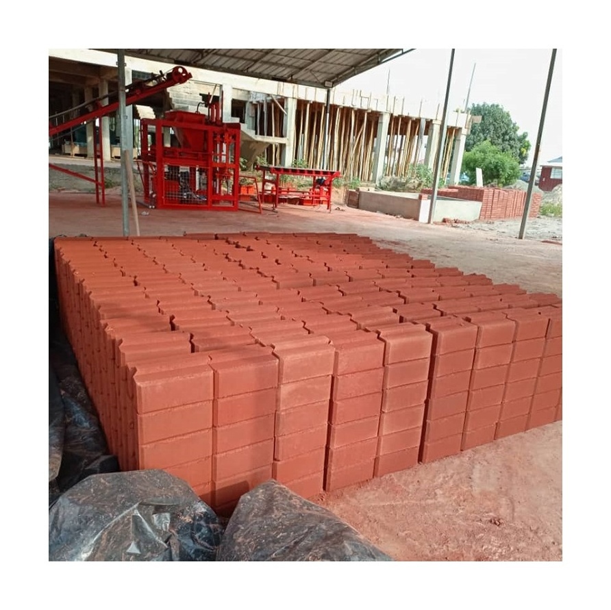 The 4-10 Brick machine is an Interlocking block making machine that uses Compressed Earth Clay Soil Mud by brick making machine