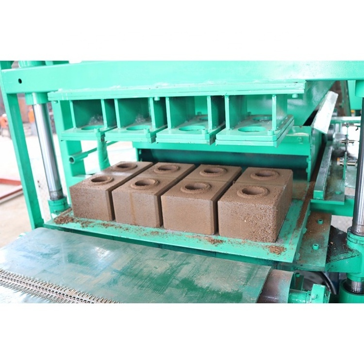 The 4-10 Brick machine is an Interlocking block making machine that uses Compressed Earth Clay Soil Mud by brick making machine