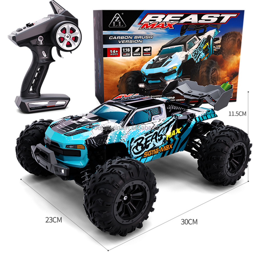 RC model car ZLL SG116 MAX 1:16 full scale off-road vehicle brushless four-wheel drive all terrain big foot racing car