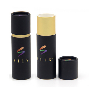 Eco Friendly Custom Printed Logo Long Sticks Matches Matchstick Packaging Black Cylinder Tube Match Kraft Paper Tube