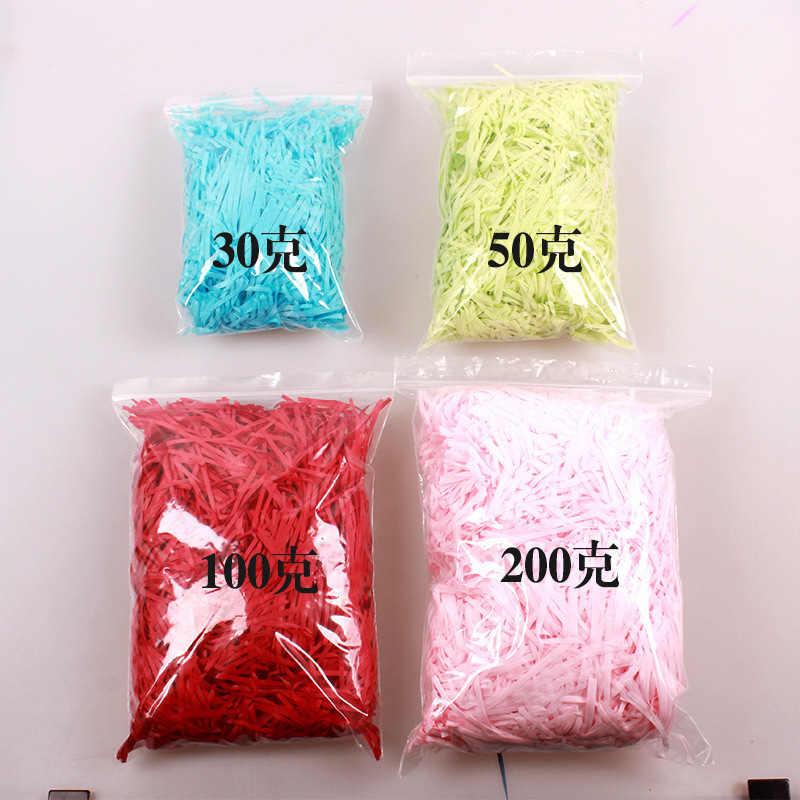 Wholesale Recyclable Colorful Packing Shredded Tissue Shred Paper For Gift Wrapping Box Basket Filler Packaging