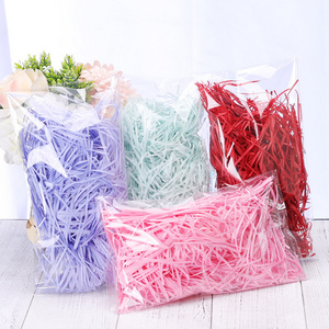 Wholesale Recyclable Colorful Packing Shredded Tissue Shred Paper For Gift Wrapping Box Basket Filler Packaging