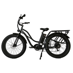 hot sale Custom 26"X4.0 Electric Fat Tire Bike 350W For Delivery Hybrid Cargo e Bikes 13Ah Dual Battery Electric bicycle