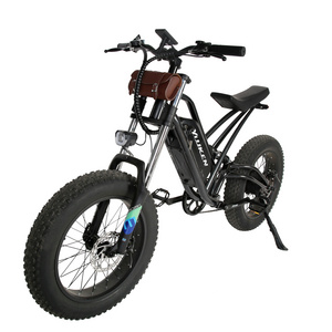 waterproof stealth bomber e bicycle e-bike 20 inch fat tire yiyken steel ebike frame hot sale mobility fatbike