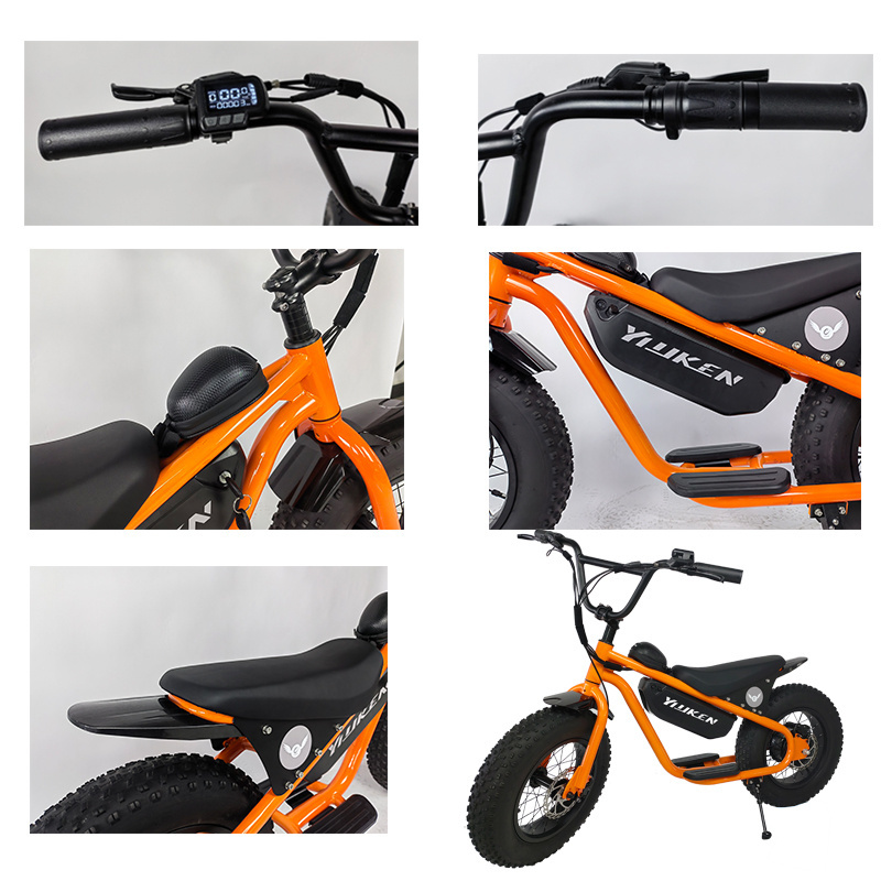 16inch Tire Electric Bicycle  E Balanced Toddler Girls Baby Children's Balance Bike Kids' electric balance bike electric fat tir