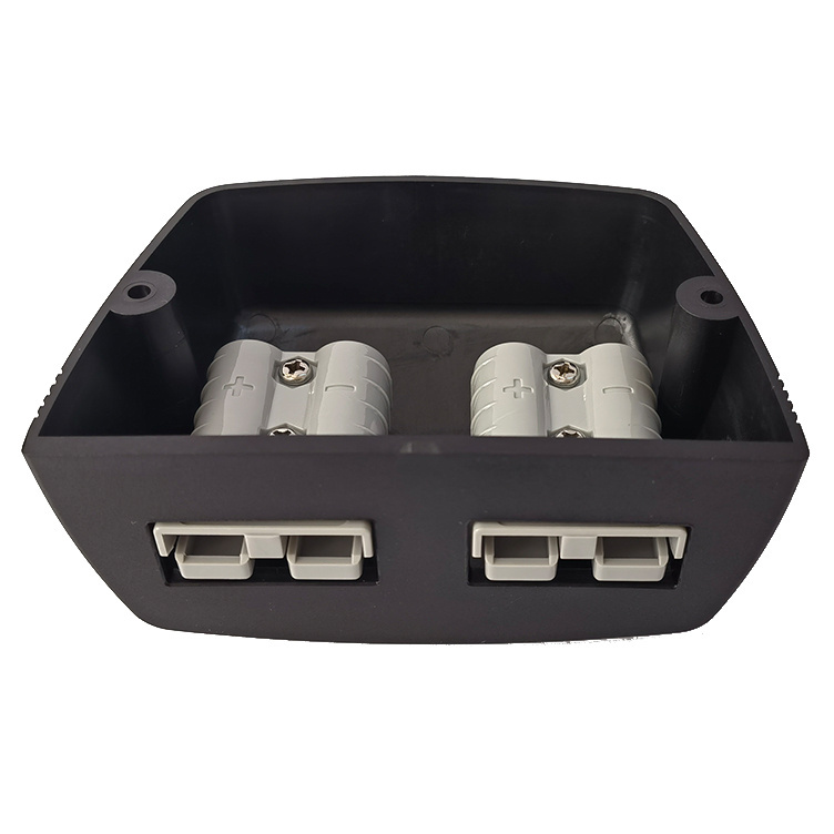 Surface Mount Bracket with Twin Battery Connector 50A Connectors