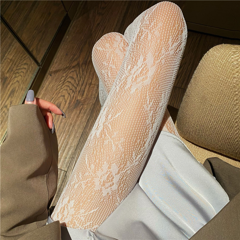 Wholesale Sexy women mesh sheer spandex lingerie transparent stockings fishnet pantyhose