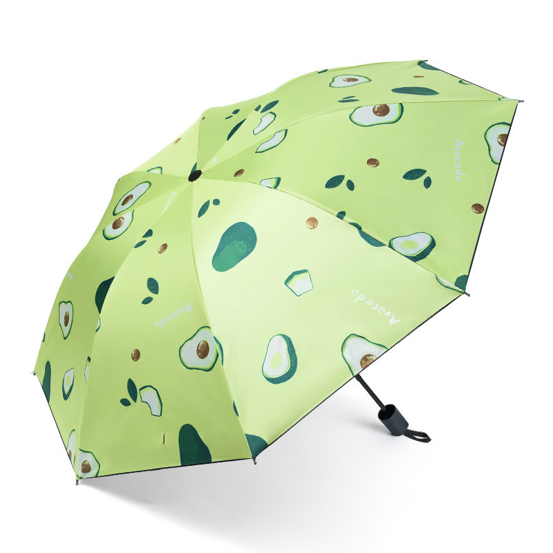 Fruit style umbrella for women both sunny and rainy foldable sunshade umbrella sun protection and UV protection logo umbrella