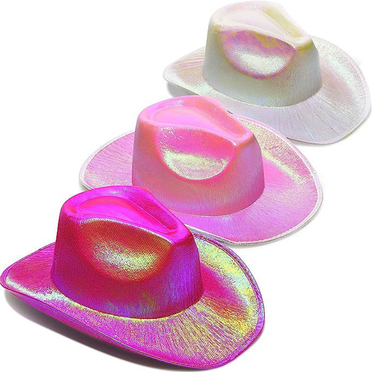 glitter  carnival colorful knight western cowboy party hat for women