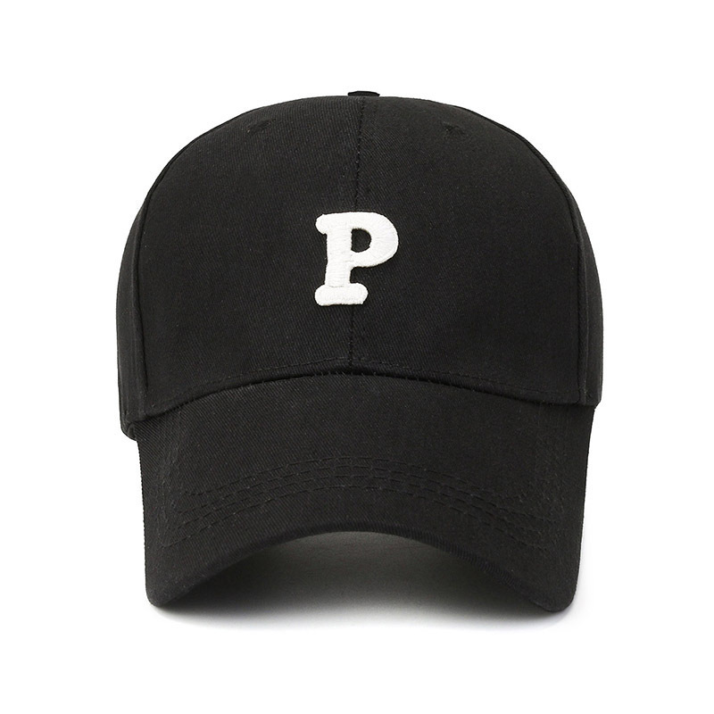 Spring and summer new labeling letter P baseball cap male and female couples fashion trend sunscreen cheap cap and hat