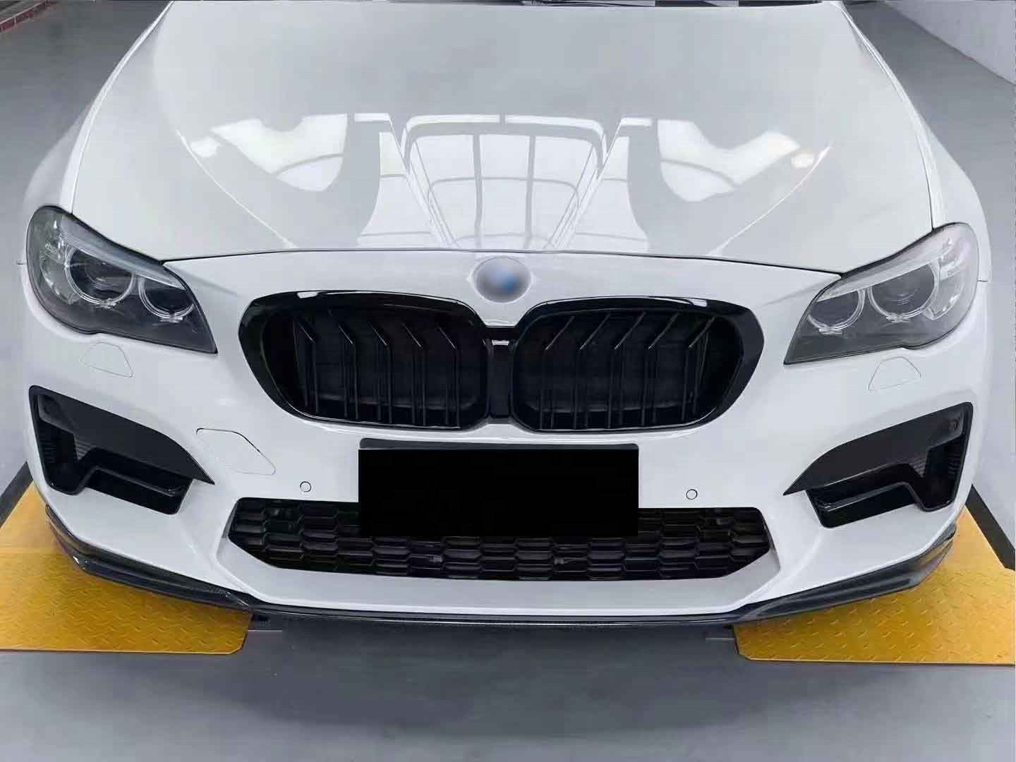 Luxury Car Parts Front Bumper For BMW 2010-2017 F10/F18 Upgrade 2021 M5 Body Kits With Conjoined Large Grille Flog Lamp Frame