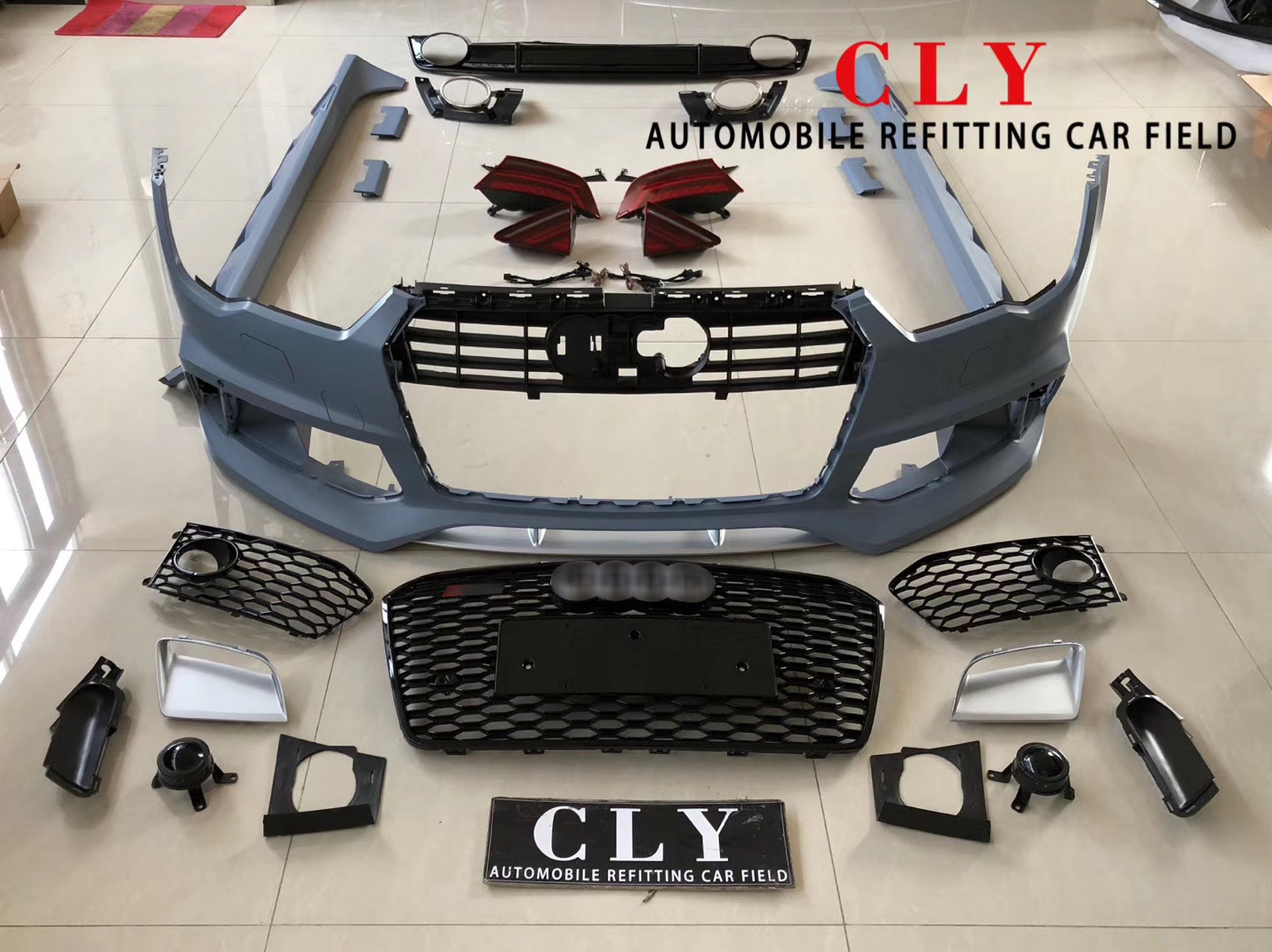 Wholesale car accessories For Audi A7 auto body kit refitting Rs7 Front and rear car Bumper 2016 2017 2018