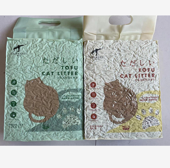 Daifa 6L original green tea tofu cat litter absorbent agglomerated activated carbon dust-free deodorization cat litter wholesale