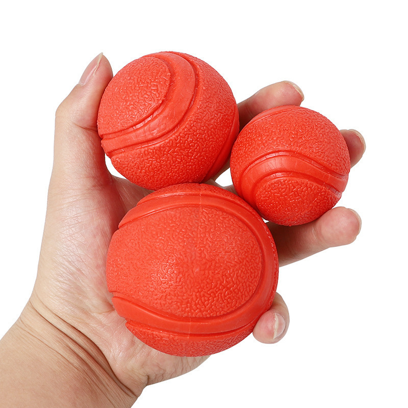 Solid elastic ball toy three sizes of training dog bite ball Medium to large dog bite resistant teething pet dog toy ball