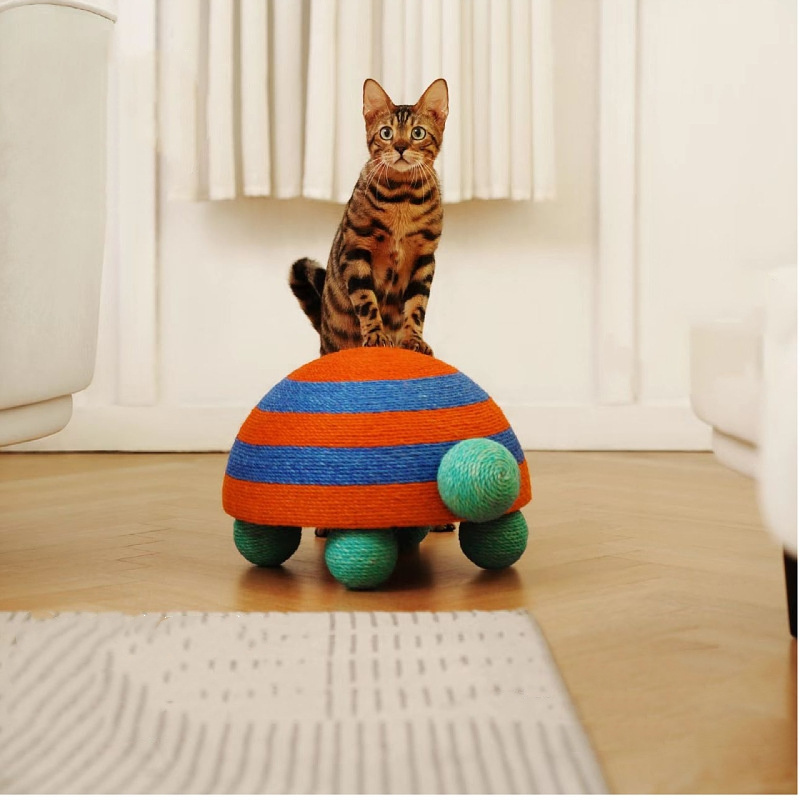 Handmade original balloon art cat climbing frame sisal cat claw board one grinding claw wear-resistant vertical cat toy