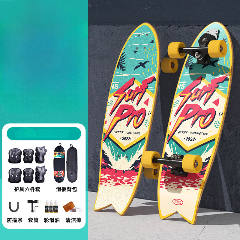 Outdoor Surfboard S7 Land Surfboard Trend Beginner Adult Professional Snowboard Plus Maple Skateboard