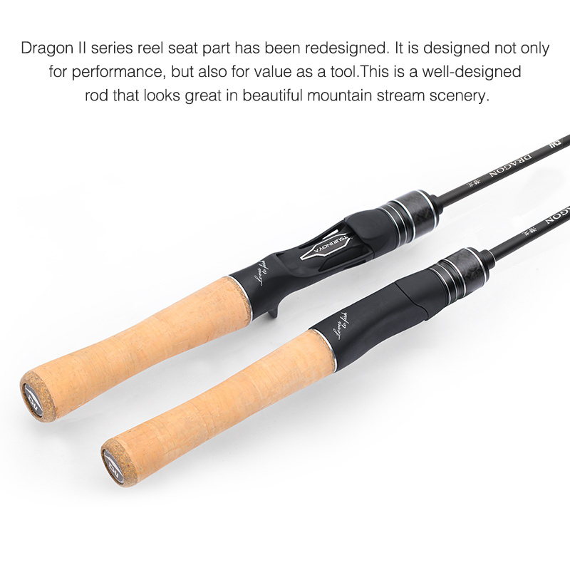 Wholesale Dragon 1.6m 1.8m 2 Section Trout Game Lure Rod Lighter Ultralight Fishing Rod