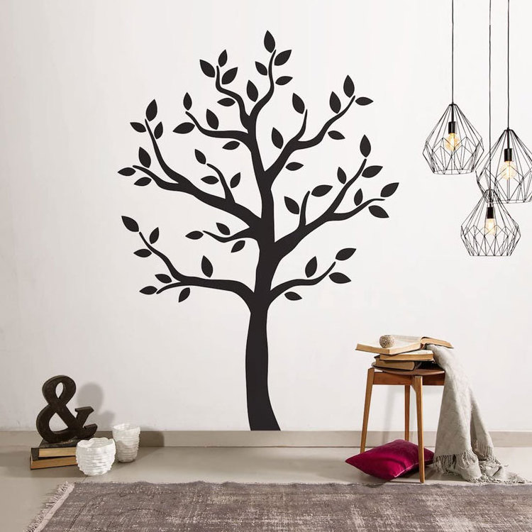 Fast shipping waterproof vinyl family photo frame tree wall sticker for bedroom decals art