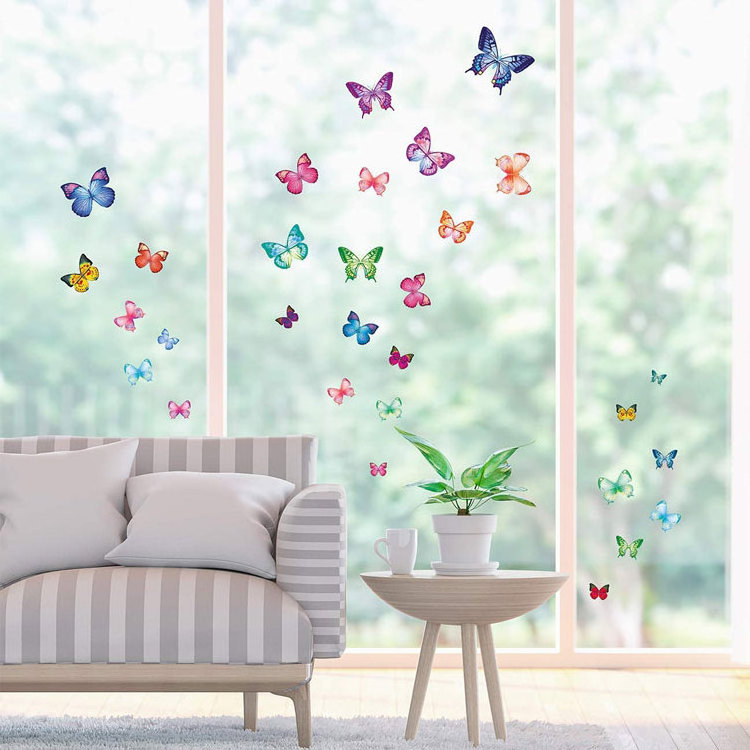 Easily peel 3D roommate custom vinyl waterproof butterfly wall decals for home