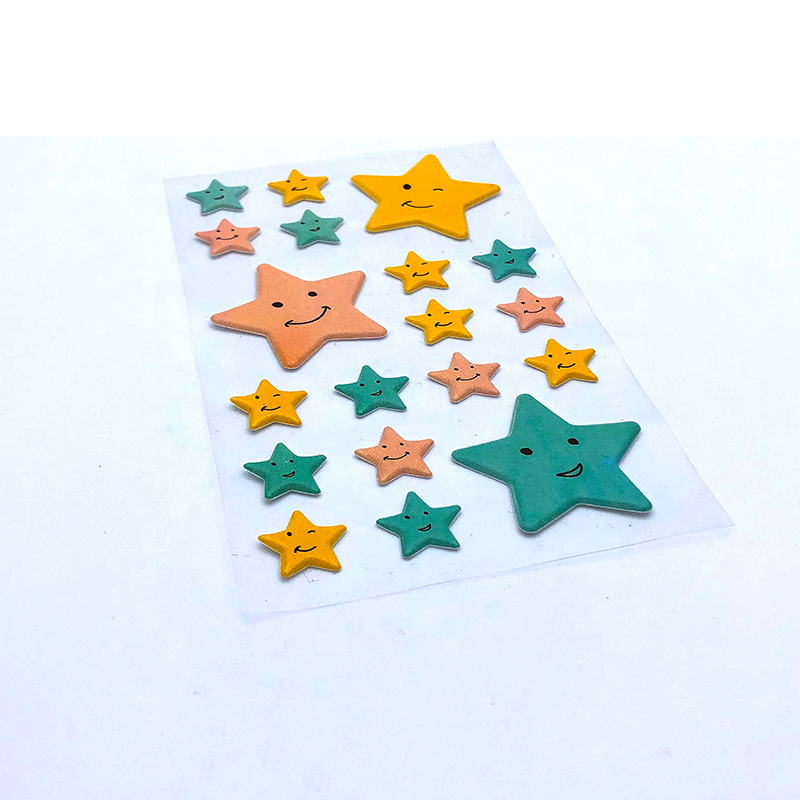 Custom Design 3d Cartoon Stickers Sheet Wholesale Removable Mouse Puffy Kids Sticker