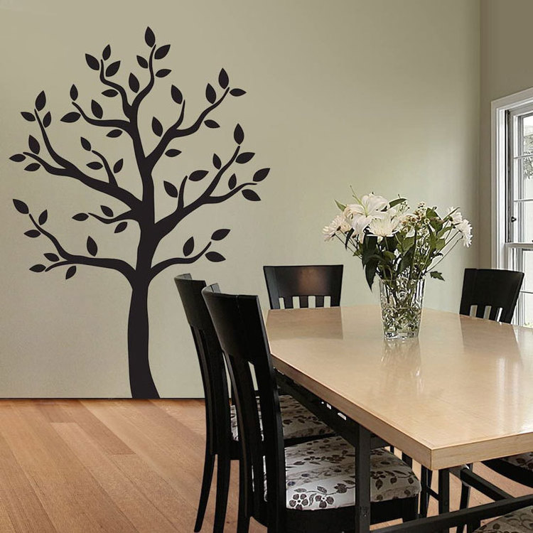 Fast shipping waterproof vinyl family photo frame tree wall sticker for bedroom decals art