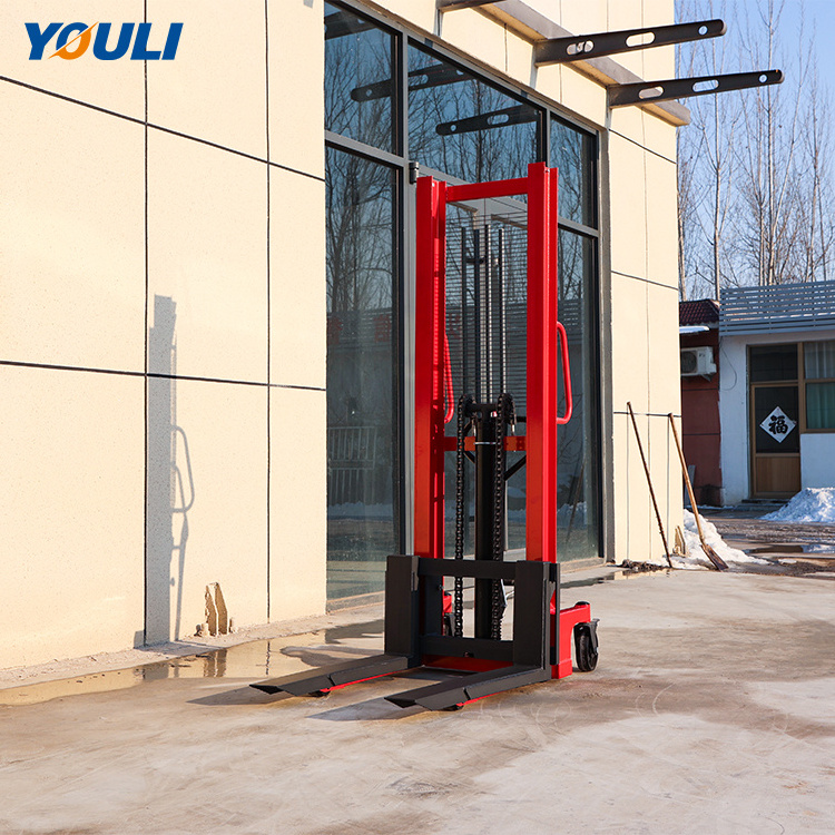 Factory price 1500kg hand stacker Raise the car loading and unloading forklift small portable manual forklift 1 ton