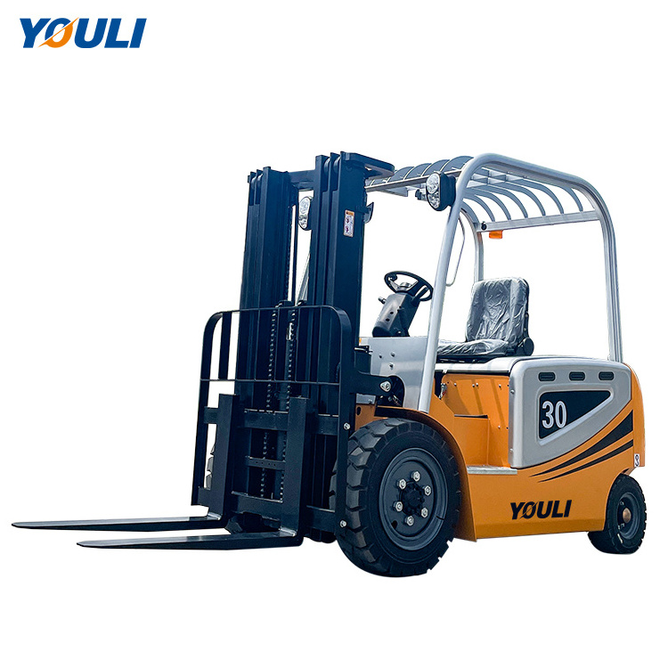 Youli 2.5 ton 3 ton 4 ton Lithium Operated Portable Mini Battery Electric Forklift Fork Lift Truck for sale