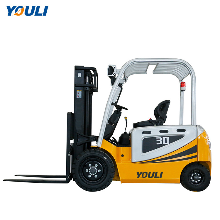 Youli 2.5 ton 3 ton 4 ton Lithium Operated Portable Mini Battery Electric Forklift Fork Lift Truck for sale