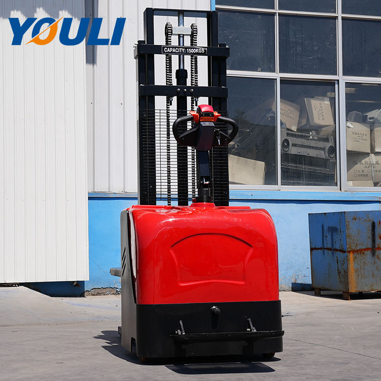 warehouse 1.5 ton 24v automatic electric stacker walkie electric stacker with pallet stacker electric 3.5m