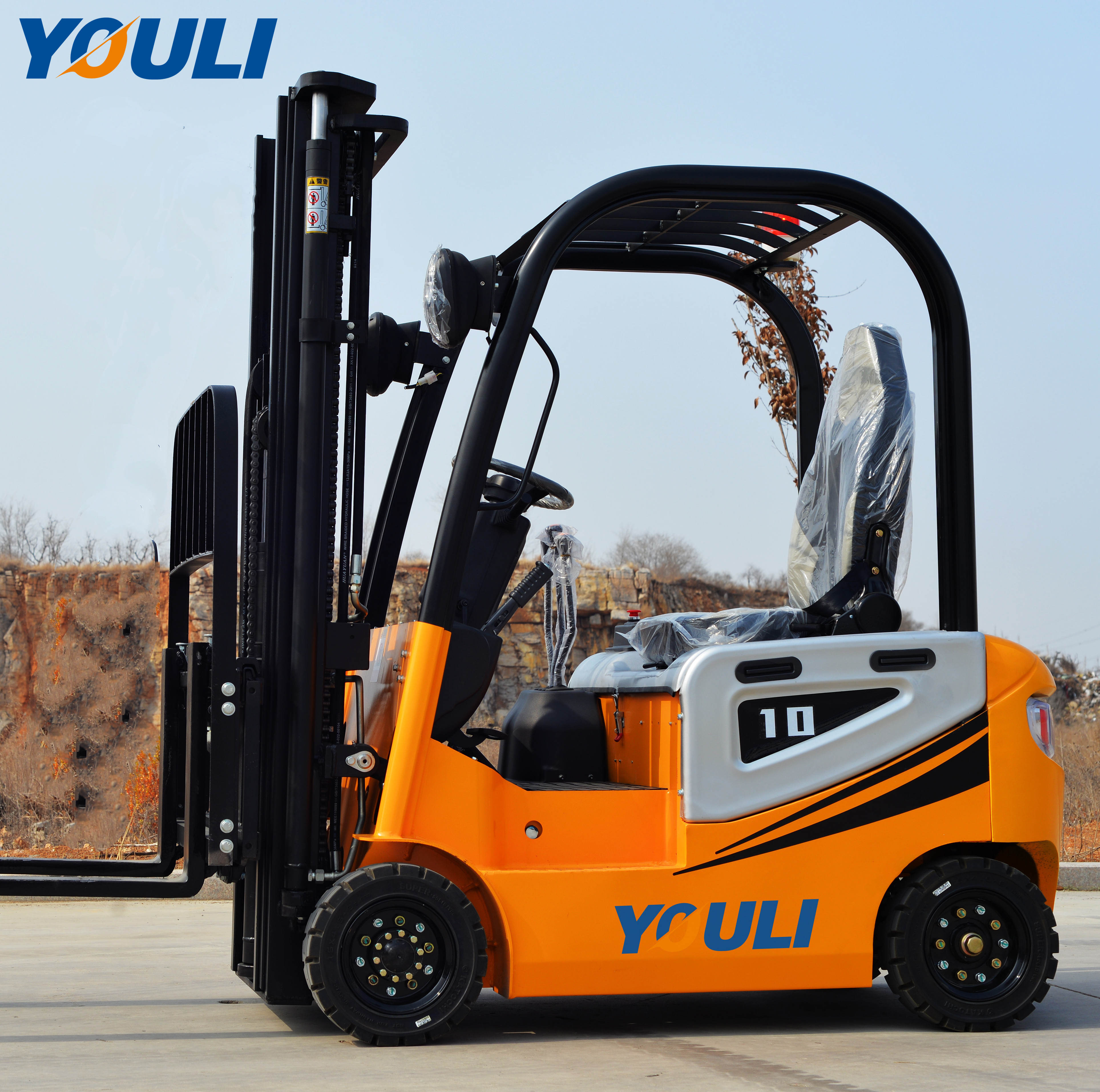 Electric Forklift 1.5 ton 2 ton 3 ton Capacity clamp Fork Lift Truck mini small Hydraulic  Trucks with CE