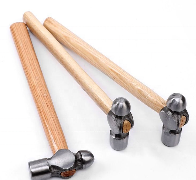 Professional Carbon Steel Ball Pein Hammer With wooden handle multifunction handtools