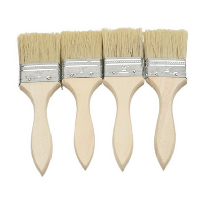 Customized paint brushes wall professional wooden natural fiber paint brush handle