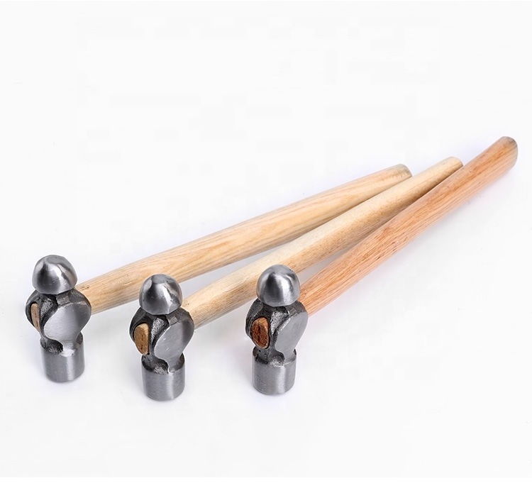 Professional Carbon Steel Ball Pein Hammer With wooden handle multifunction handtools